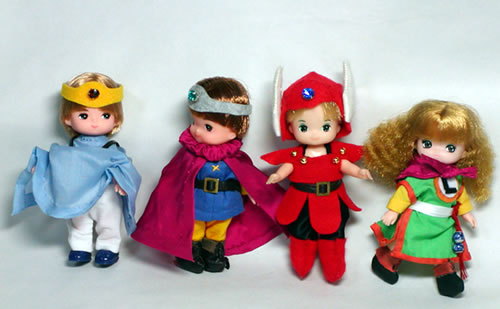 ＤＱ３　勇者、賢者、戦士、武道家　幼稚園サイズ