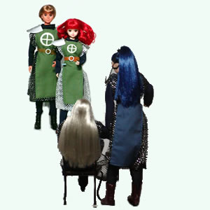 鎖帷子 クリアリと隊長