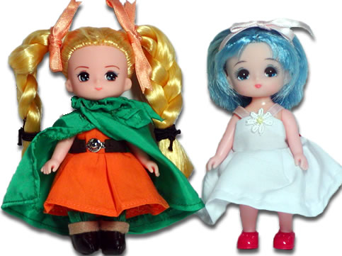 少女ビアンカと少女フローラ