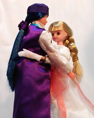 ＤＱ５主人公と花嫁ビアンカ　誓いのキスを