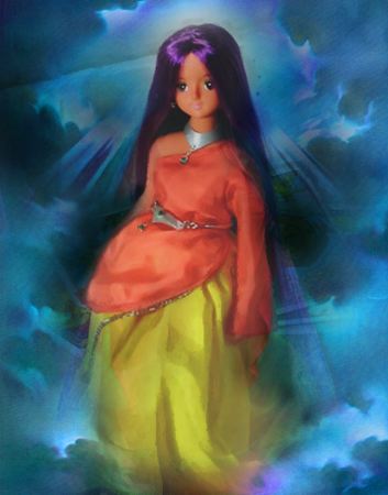 ミネア　背景加工